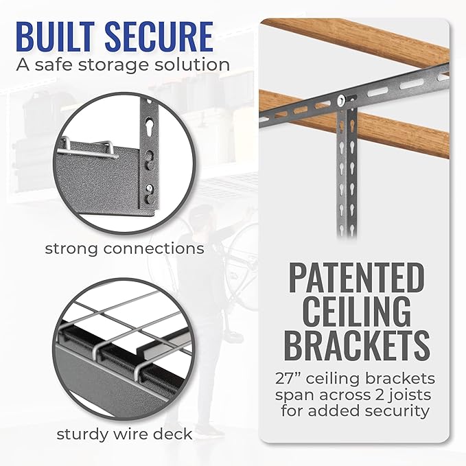 SafeRacks Overhead Garage Storage Rack - Image 6