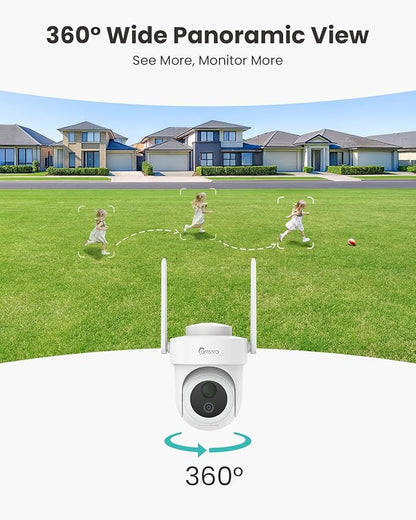 4K Security Cameras Wireless Outdoor No Subscription, 360° PTZ Home Security - Image 4