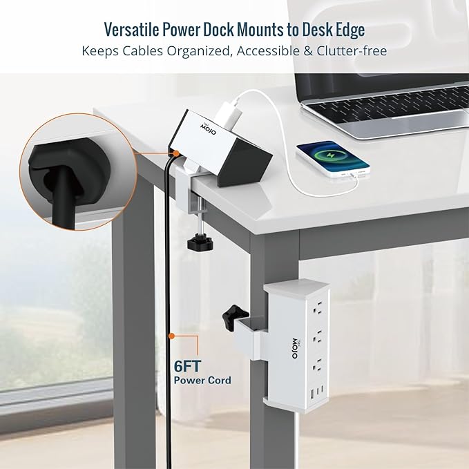 Tecmojo Desk Clamp Power Strip 3 Outlet - Image 6