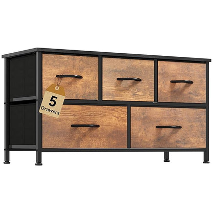 DWVO Dresser for Room with 5 Drawers by DWVO