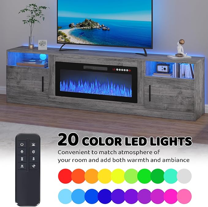 Lemberi Fireplace tv Stand - Image 4