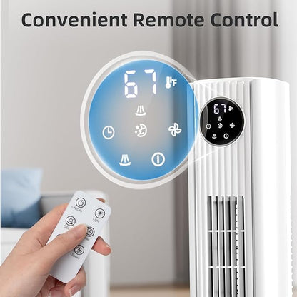 Antarctic Star Tower Fan Portable Floor Fans 85°Oscillating Fan Quiet Cooling - Image 3