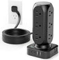 Tower Surge Protector Power Strip, 12 AC Outlets & 8 USB Ports, Flat Plug 5FT by TenTrend