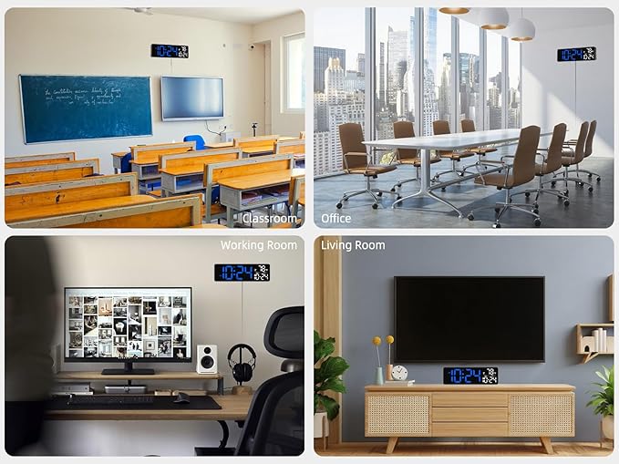 Large LED Digital Wall Clock - Image 7