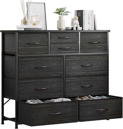 LUMTOK 10-Drawer Dresser, Fabric Dressers Drawers by LUMTOK