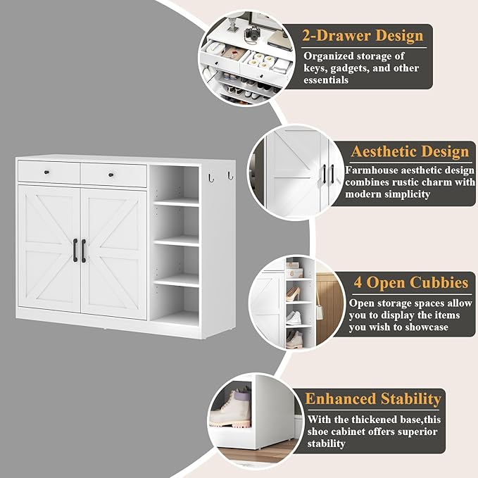 Loomie 5-Tier Shoe Cabinet - Image 4