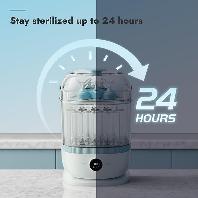 Papablic Bottle Sterilizer and Dryer Pro Max, 13 Bottles Extra-Large Capacity - Image 7