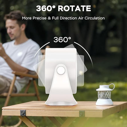 MORECORE Desk Fans for Bedroom, Strong Airflow Turbo Quiet Small USB Fan - Image 3