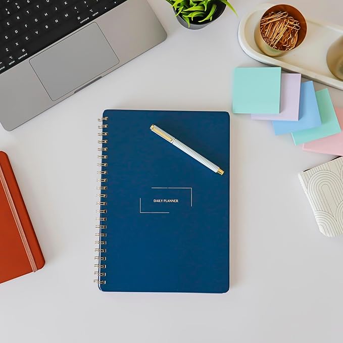Undated Daily Planner | 8.25” x 11.75” To Do List Notebook | Work Productivity - Image 9
