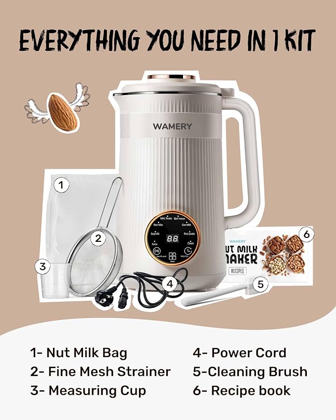 Wamery 32oz Nut Milk Maker Machine - Image 3