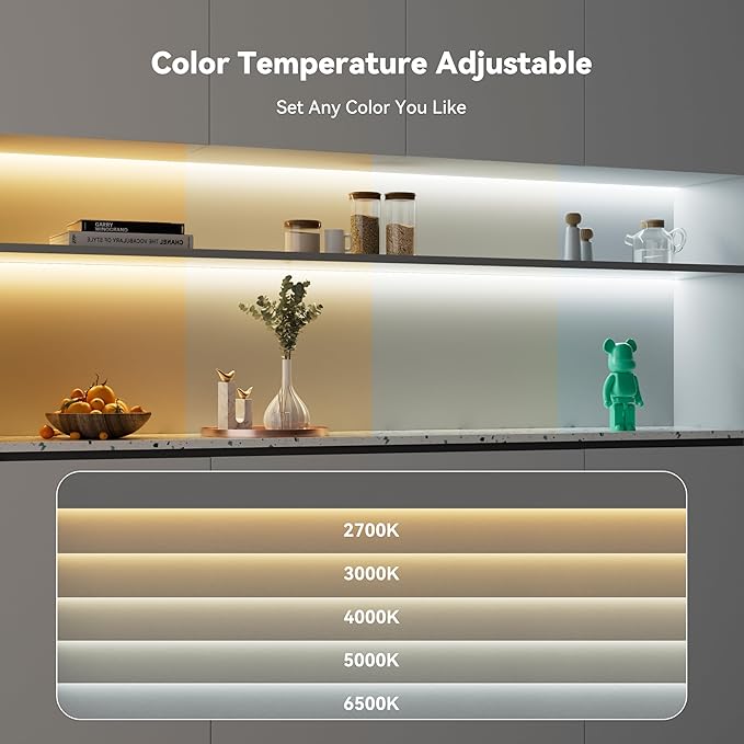PAUTIX COB LED Strip Light White CCT Tunable 32.8ft/10m, UL-Listed 6400LEDs - Image 2