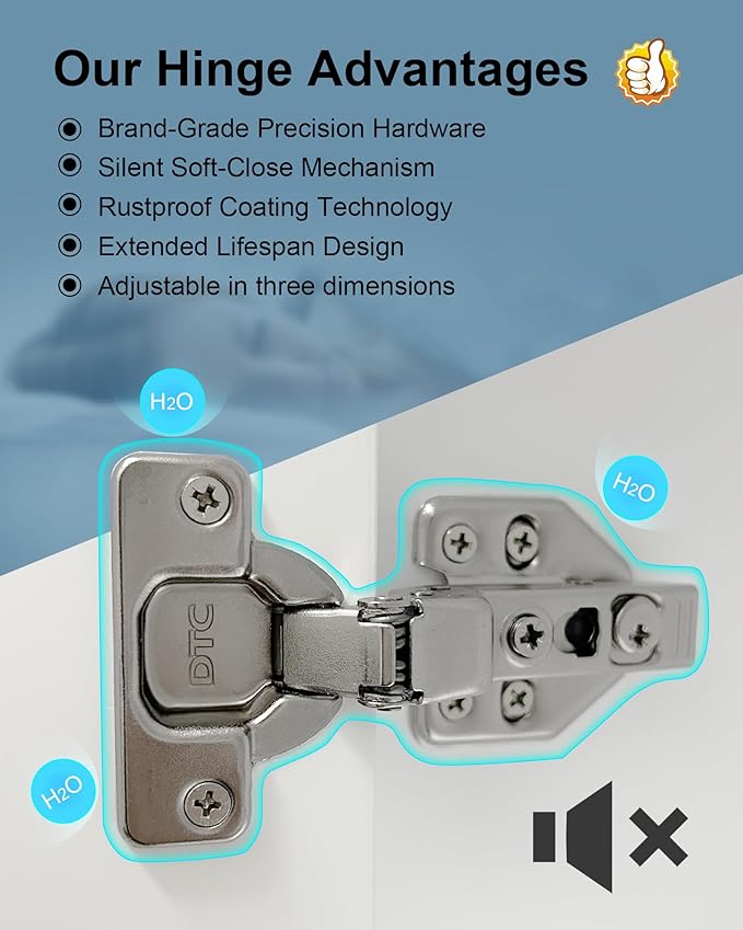 Bathroom Cabinet Wall Mount Buffering Hinge, Large Space Wooden Medicine Cabinet - Image 6