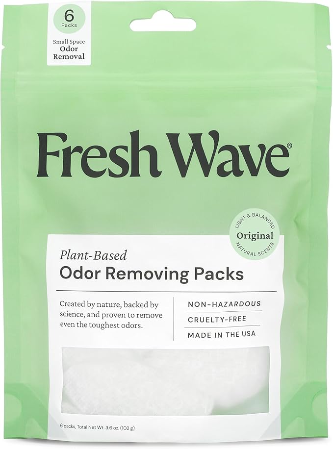 Fresh Wave Odor Eliminating & Deodorizing Packs, Bag of 6 by FreshWave