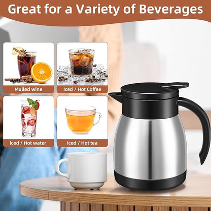 Norme 2 Pcs Thermal Coffee Carafe Insulated Stainless Steel Coffee Carafe - Image 4