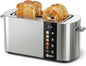 Toaster 4 Slice Wide Slot, Bagel Function, Long Slot, Stainless Steel, Touch by Balter