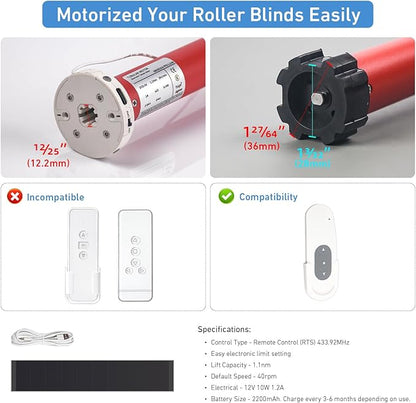 Zigbee Roller Blinds Motor – Smart Tubular Motor - Image 3