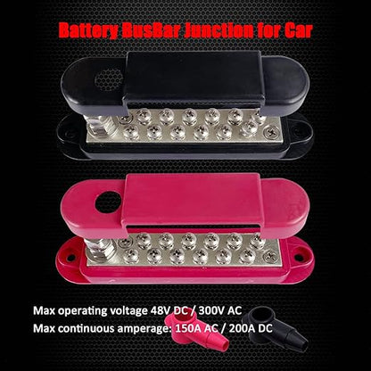 1/4" Stud Power Distribution Block Bus Bar - Image 2