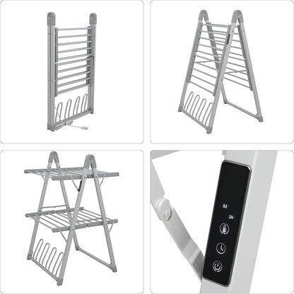 SHARNDY Electric Heated Clothes Drying Rack, Foldable Heated Garment Dryer - Image 8