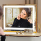 Makeup Vanity Mirror with USB Charging Port 24" x 19" Large LED Makeup Mirror by Gvnkvnlightupyourhome