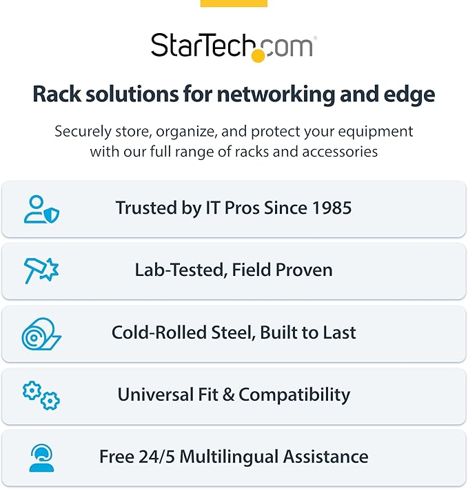 StarTech.com 8U Wall Mount Patch Panel Bracket - Image 8