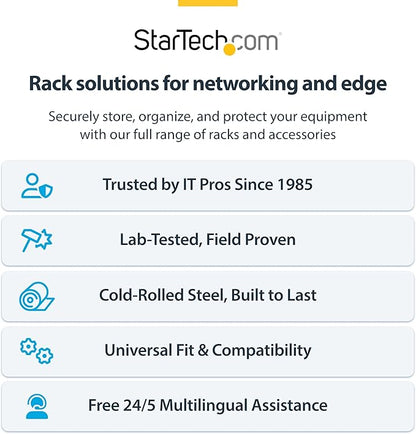 StarTech.com 12U Wall Mount Patch Panel Bracket - Image 8