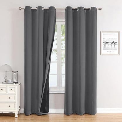 ChrisDowa 100% Blackout Curtains 84 inch Long by ChrisDowa