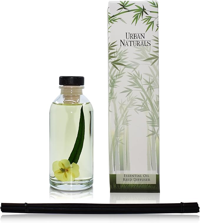 Urban Naturals Lemongrass Verbena Reed Diffuser Scented Sticks Set | Mind & - Image 2