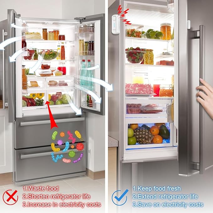 DAYTECH Refrigerator Door Alarm Freezer Door Left Open Alarm - Image 2