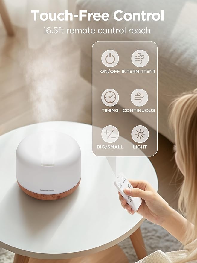 InnoGear Aromatherapy Diffuser & 10 Essential Oils Set, 500ml Essential Oil - Image 4