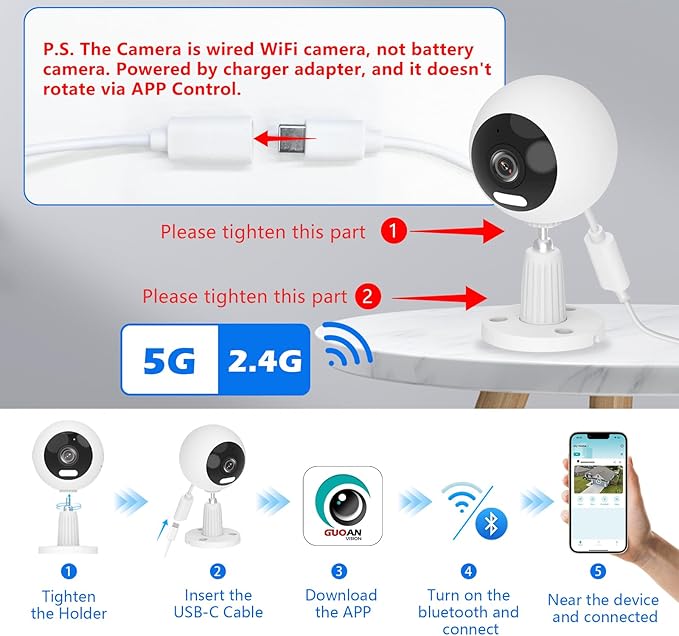 5G/2.4G Indoor/Outdoor Security Camera - Image 6