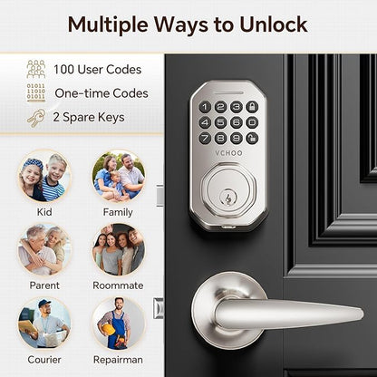 VCHOO Keyless Entry Door Lock Set Smart Locks - Image 4