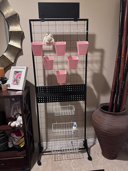DEMEGA 6' x 2' Ft Grid Wall Panel, Pegboard Gridwall Display Stand - Image 5