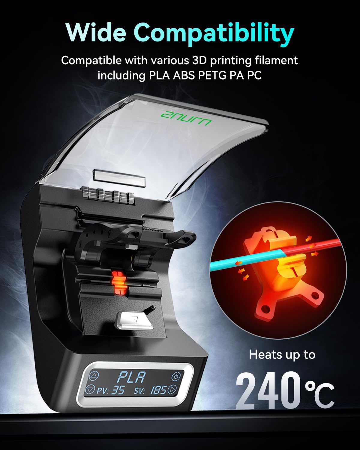SUNLU Official Filament Connector, Fast Heating Filament Splicer for 3D Print...