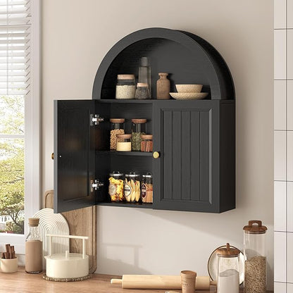 Arched Bathroom Wall Cabinet, 23.6 x 30.3'' Over The Toilet Cabinet - Image 3