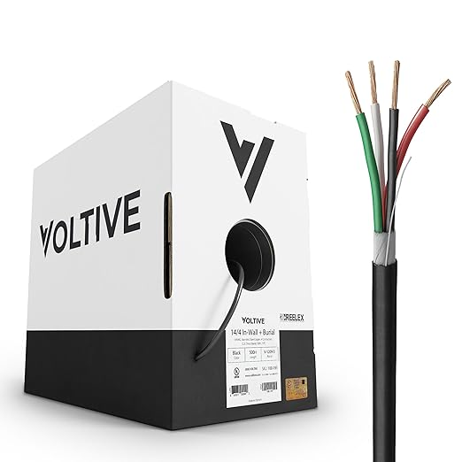 Voltive 14/4 Speaker Wire, in-Wall CL3 & Direct Burial, 500ft by Voltive
