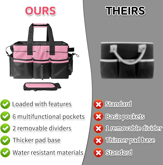 Boczif Cleaning Caddy Bag Wearable, Cleaning Caddy Supplies Organizer - Image 5