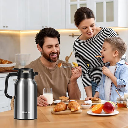 68 Oz Thermal Coffee Carafe, Stainless Steel Insulated Vacuum Coffee Carafes - Image 2