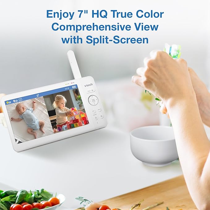 VTech Advanced HQ Max Twin 7" Digital Video 2-Cameras Baby Monitor - Image 3