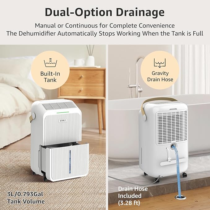 KNKA 2500 Sq.Ft Dehumidifiers for Home - Image 3