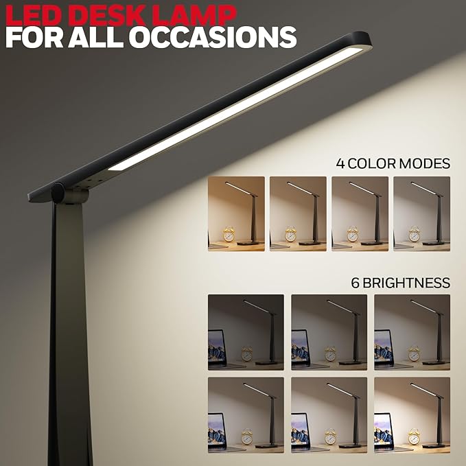Honeywell LED Desk Lamp for Home Office, Eye-Caring Light - Image 2