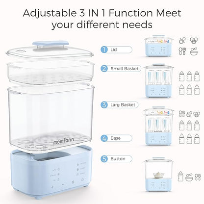Bottle Sterilizer and Dryer, All-in-One Electric Steam Sterilizer Bottle - Image 6