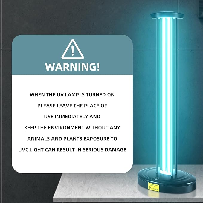 JTAPURE 100W UV Light, Ultraviolet Lamp Purifier - Image 7