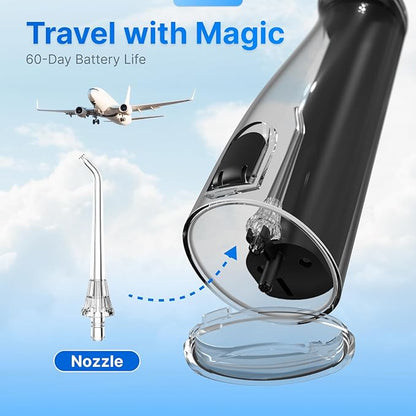 Water Flosser for Teeth, Cordless Oral Irrigator Portable Dental Cleaner Picks - Image 6