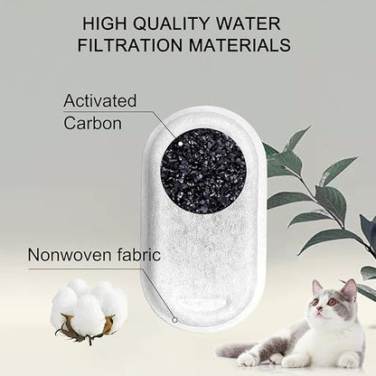 Cat Water Fountain Filters for 108/3.2L& 67oz/2L Stainless Steel Pet Water - Image 4