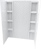 White Acrylic Shower Wall Surround 36"x 60"x 80" by NoahWilliamHome