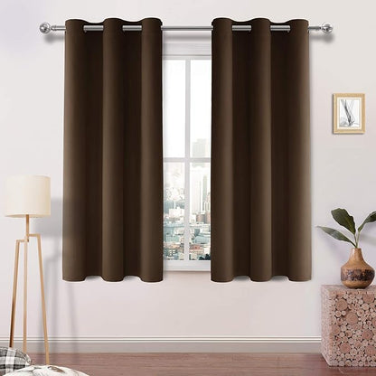 DWCN Brown Blackout Curtains for Living Room, Room Darkening Thermal Drapesfor by DWCN