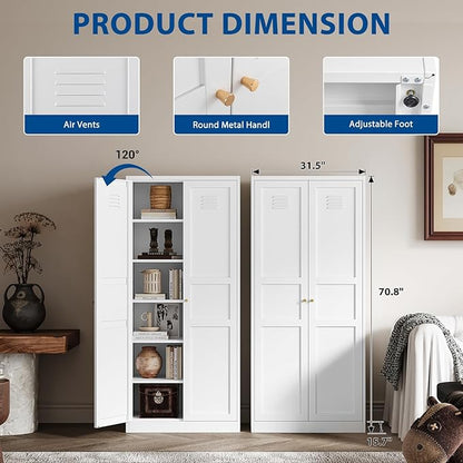 Metal Storage Cabinet-71” Tall Steel File Cabinets - Image 3