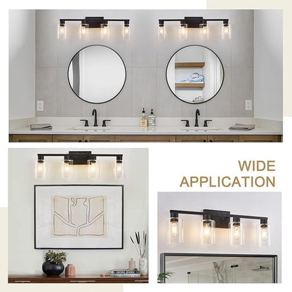 SOPEAS 4 Light Bathroom Vanity Light Fixtures, Bathroom Lighting Fixtures Over - Image 6
