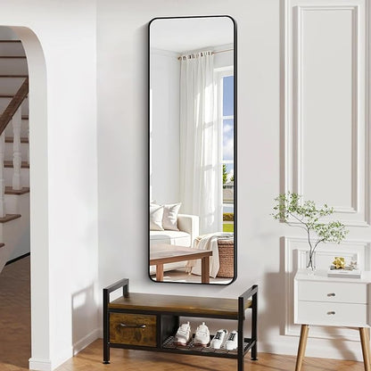 60" x 20"Bathroom Mirror, Matte Black Wall Mirror - Image 2