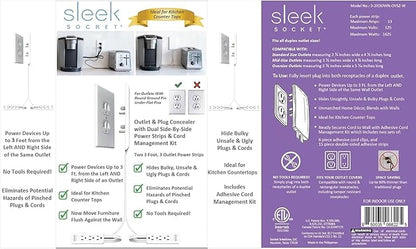 Sleek Socket Original & Patented Ultra-Thin Outlet Concealer - Image 5